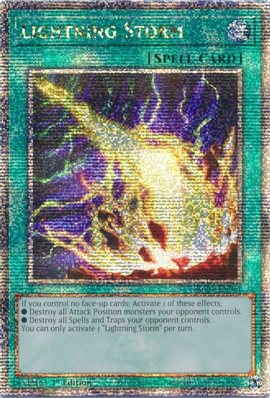 Lightning Storm  (RA01-EN061)  Quarter Century Secret Rare