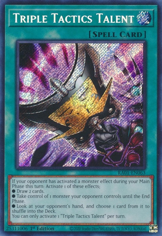 Triple Tactics Talent (RA01-EN063) Secret Rare