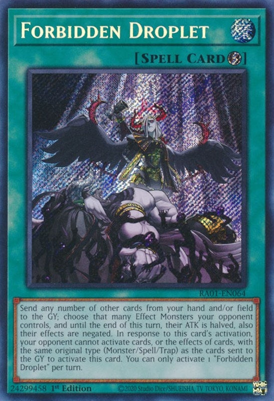 Forbidden Droplet  (RA01-EN064)  Secret Rare