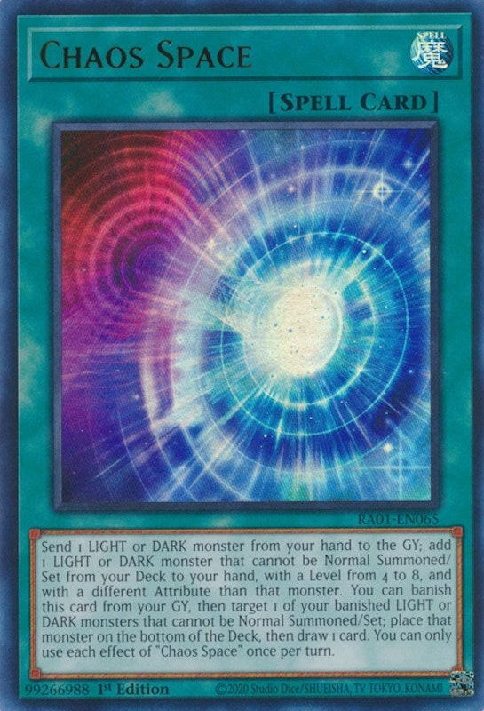Chaos Space  (RA01-EN065)  Ultra Rare