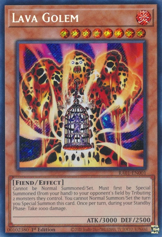 Lava Golem  (RA01-EN001)  Secret Rare
