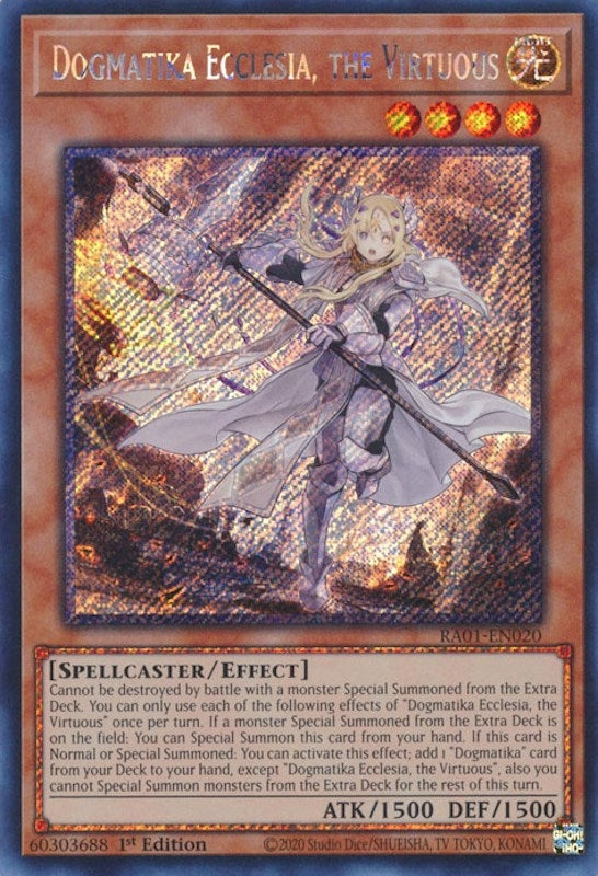 Dogmatika Ecclesia, the Virtuous  (RA01-EN020)  Platinum Secret Rare