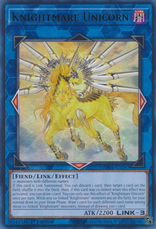 Knightmare Unicorn  (RA01-EN043)  Ultra Rare