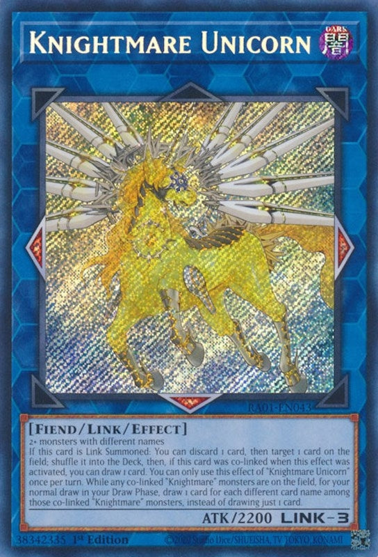 Knightmare Unicorn  (RA01-EN043)  Secret Rare