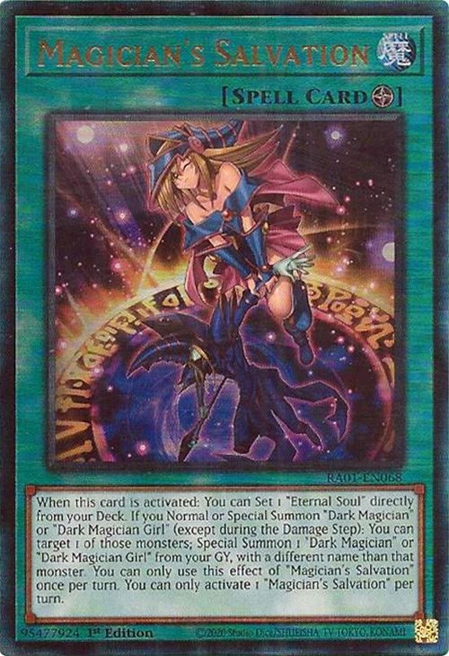 Magician's Salvation  (RA01-EN068)  Prismatic Ultimate Rare