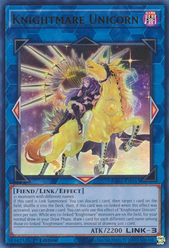 Knightmare Unicorn (Alternate Art)  (RA01-EN043)  Ultra Rare