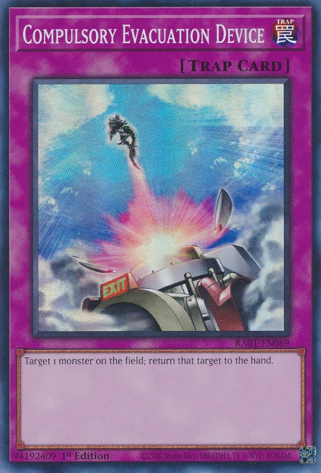 Compulsory Evacuation Device (RA01-EN069)  Super Rare
