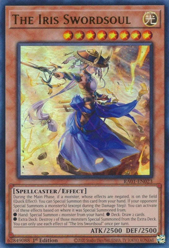 The Iris Swordsoul  (RA01-EN023)  Ultra Rare