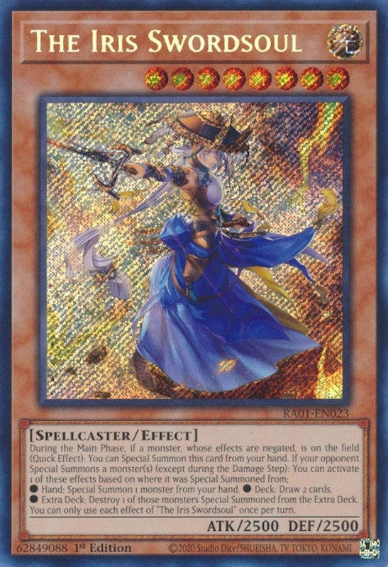 The Iris Swordsoul  (RA01-EN023)  Secret Rare