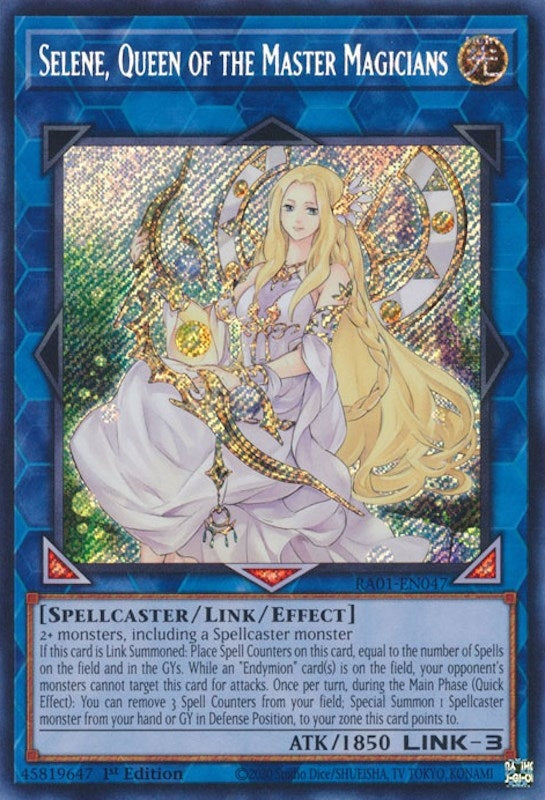 Selene, Queen of the Master Magicians  (RA01-EN047)  Secret Rare