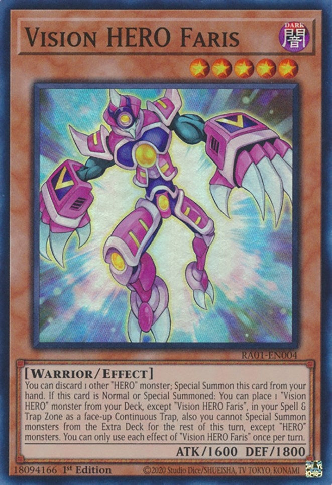 Vision HERO Faris (RA01-EN004)  Super Rare
