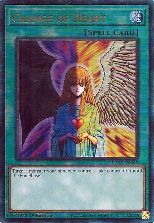 Change of Heart  (RA01-EN050)  Prismatic Ultimate Rare