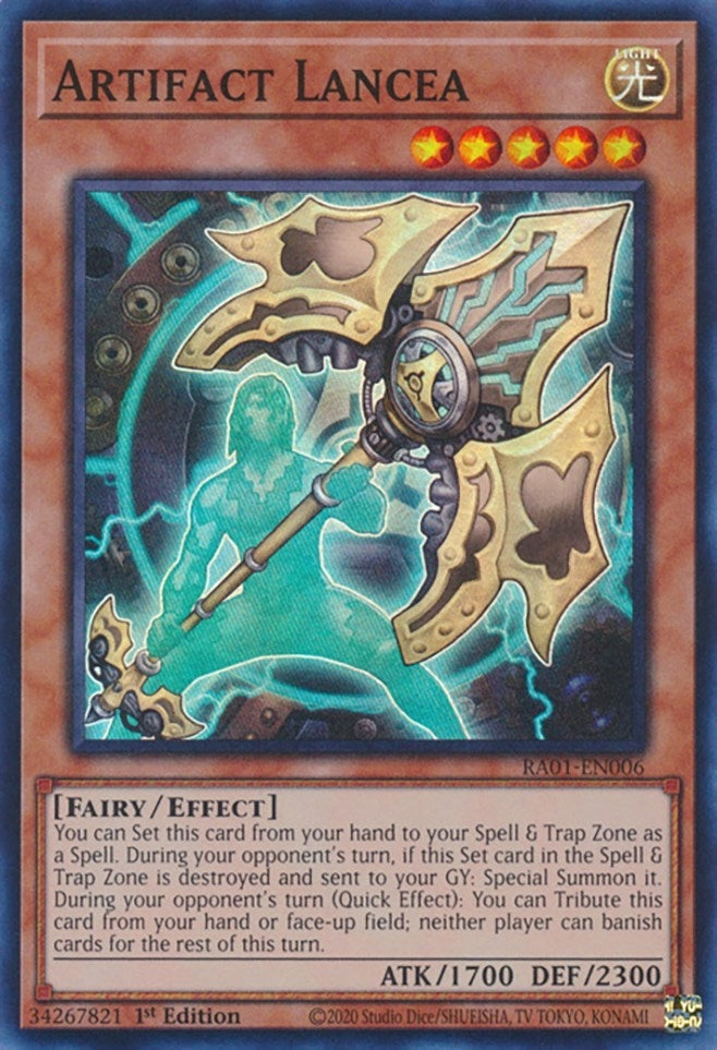 Artifact Lancea (RA01-EN006)  Super Rare