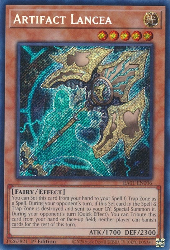 Artifact Lancea  (RA01-EN006)  Secret Rare