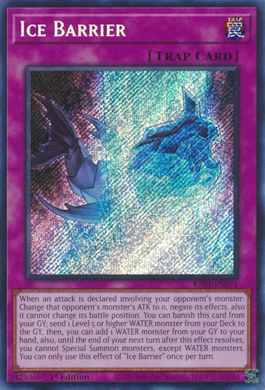 Ice Barrier  (RA01-EN071)  Secret Rare