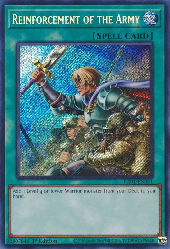 Reinforcement of the Army  (RA01-EN051)  Secret Rare