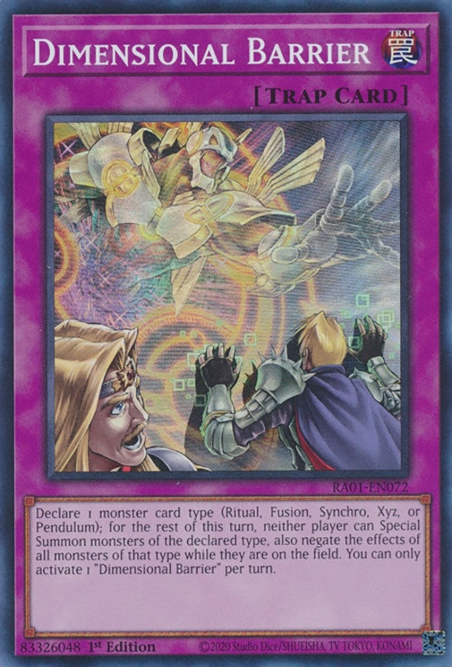 Dimensional Barrier (RA01-EN072)  Super Rare