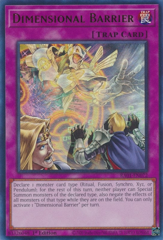 Dimensional Barrier  (RA01-EN072)  Ultra Rare