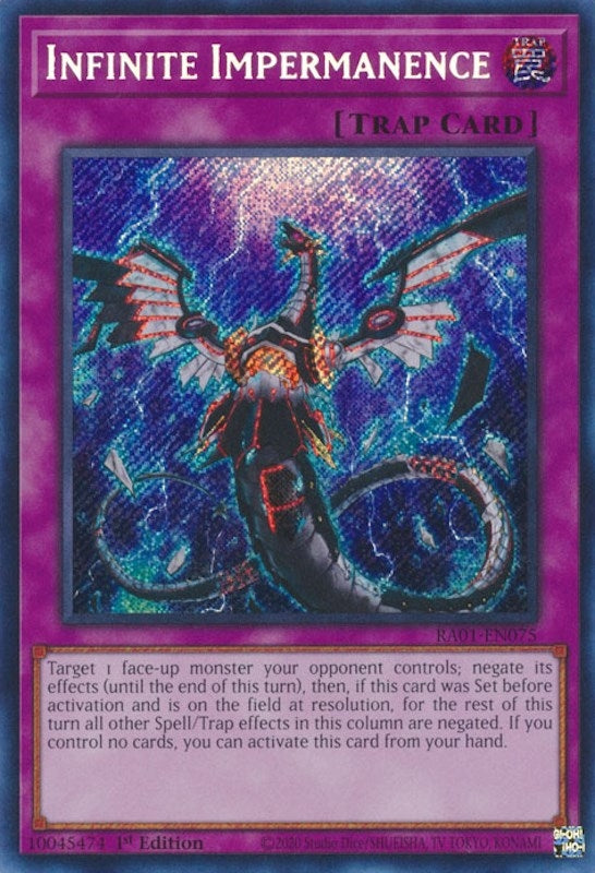 Infinite Impermanence  (RA01-EN075)  Secret Rare
