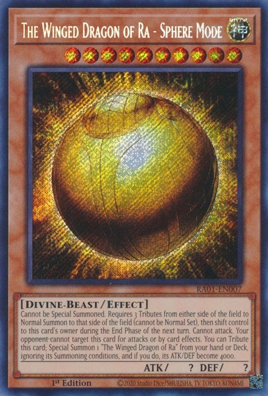 The Winged Dragon of Ra - Sphere Mode  (RA01-EN007)  Secret Rare