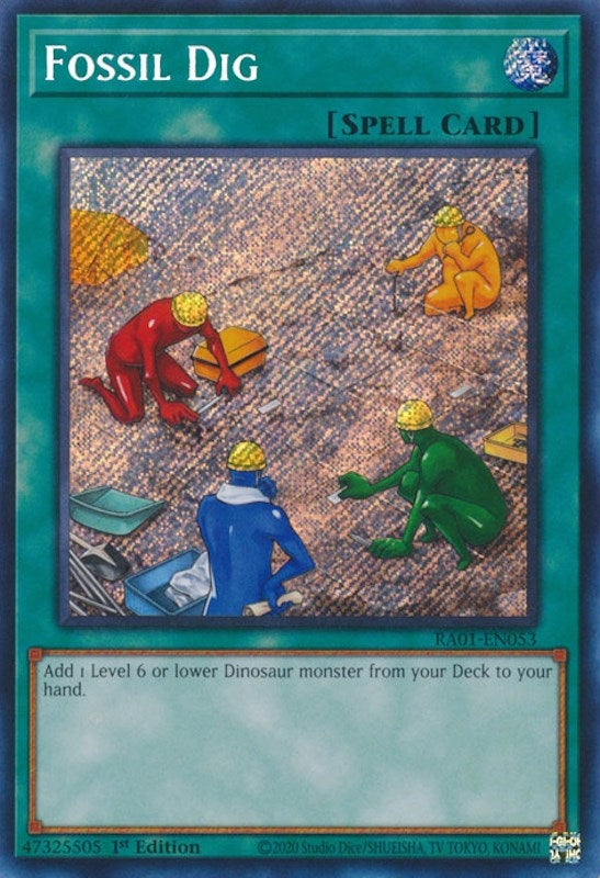 Fossil Dig  (RA01-EN053)  Secret Rare