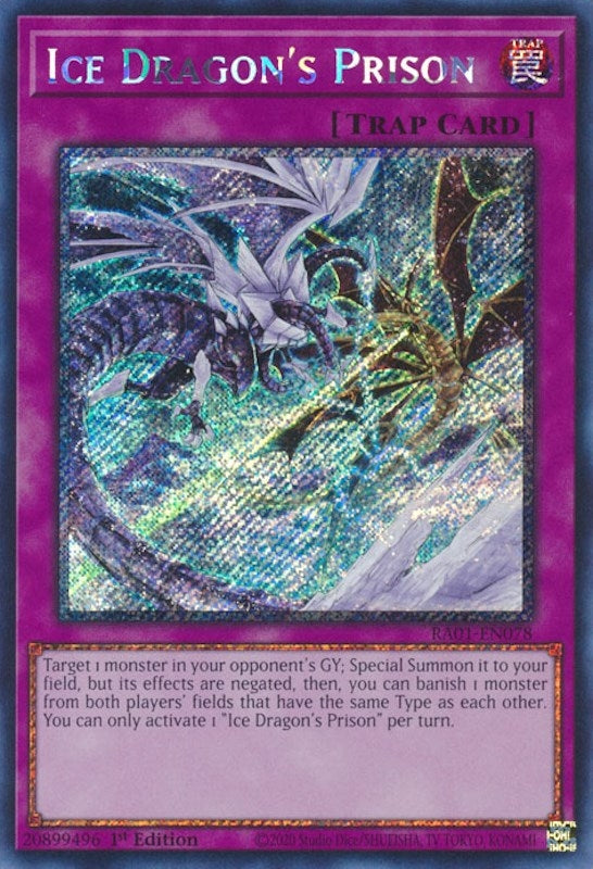 Ice Dragon's Prison  (RA01-EN078)  Platinum Secret Rare