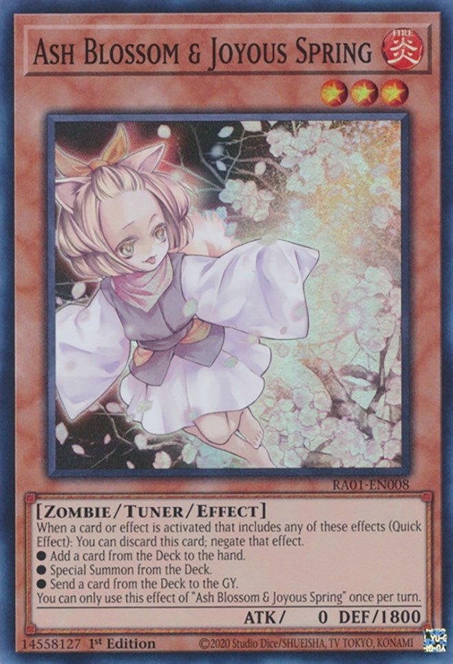 Ash Blossom & Joyous Spring (RA01-EN008)  Super Rare
