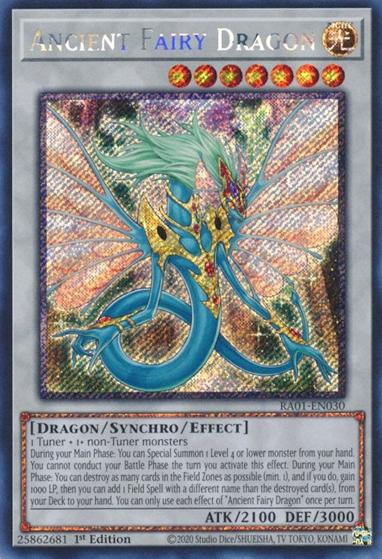 Ancient Fairy Dragon  (RA01-EN030)  Platinum Secret Rare