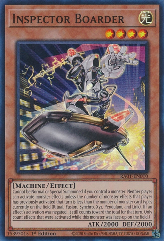 Inspector Boarder (RA01-EN010)  Super Rare