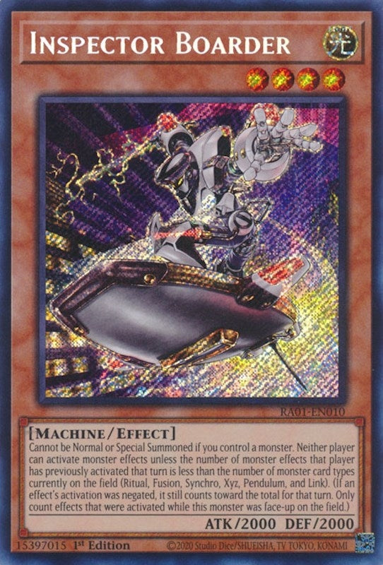 Inspector Boarder  (RA01-EN010)  Secret Rare