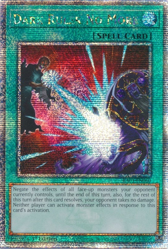 Dark Ruler No More  (RA01-EN060)  Quarter Century Secret Rare