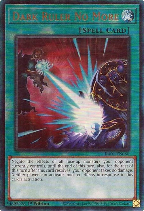 Dark Ruler No More  (RA01-EN060)  Prismatic Ultimate Rare