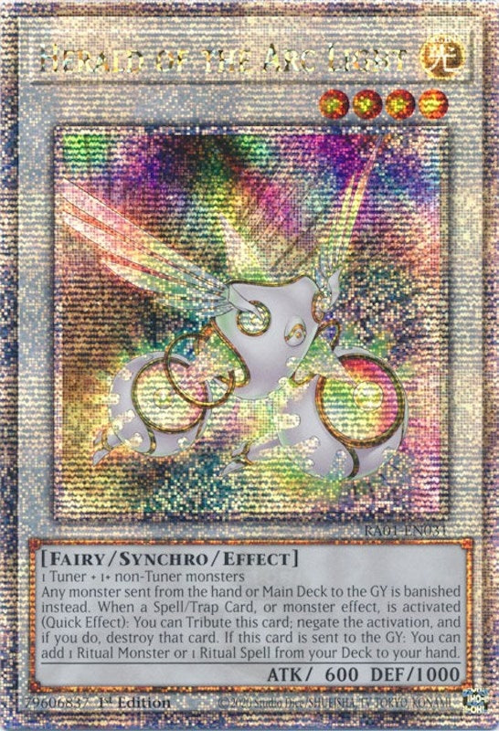 Herald of the Arc Light  (RA01-EN031)  Quarter Century Secret Rare
