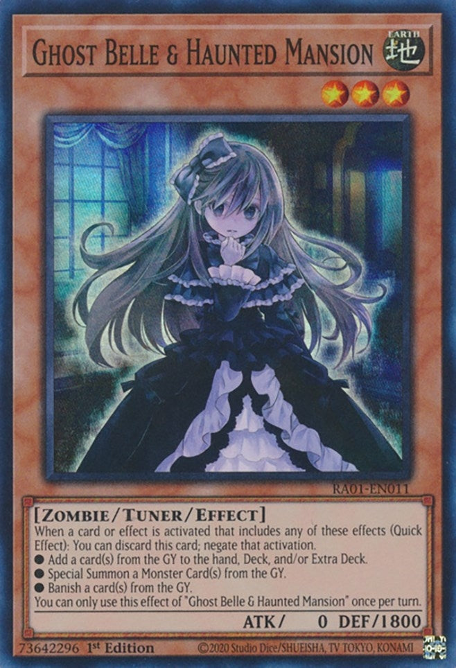 Ghost Belle & Haunted Mansion (RA01-EN011)  Super Rare