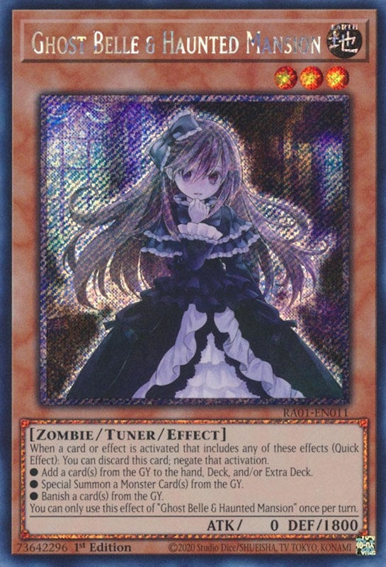 Ghost Belle & Haunted Mansion  (RA01-EN011)  Platinum Secret Rare