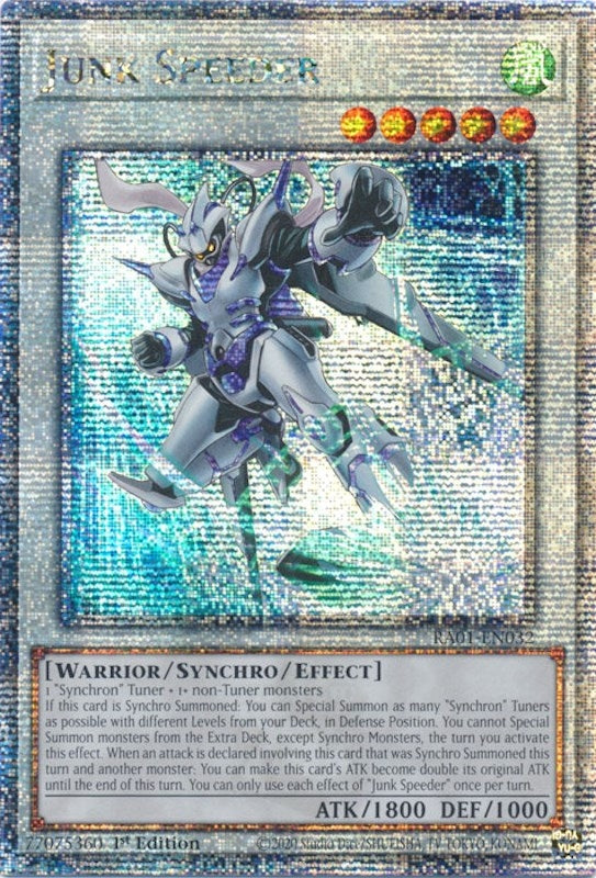 Junk Speeder  (RA01-EN032)  Quarter Century Secret Rare