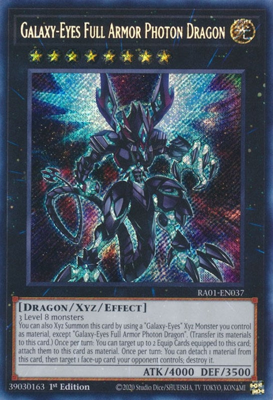 Galaxy-Eyes Full Armor Photon Dragon  (RA01-EN037)  Secret Rare