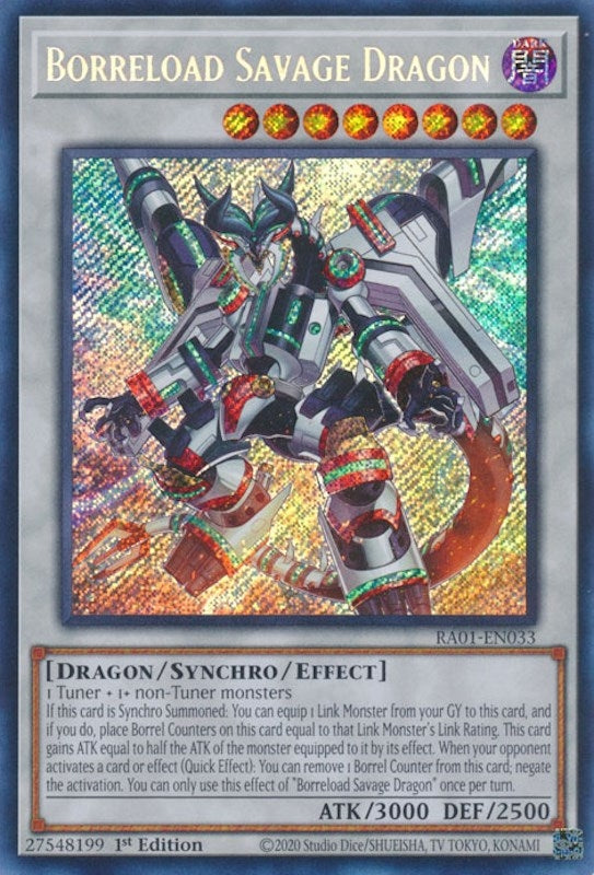 Borreload Savage Dragon  (RA01-EN033)  Secret Rare