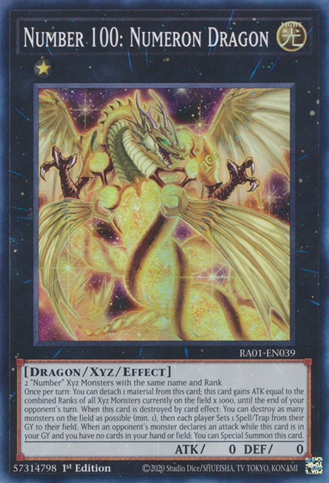 Number 100: Numeron Dragon (RA01-EN039)  Super Rare