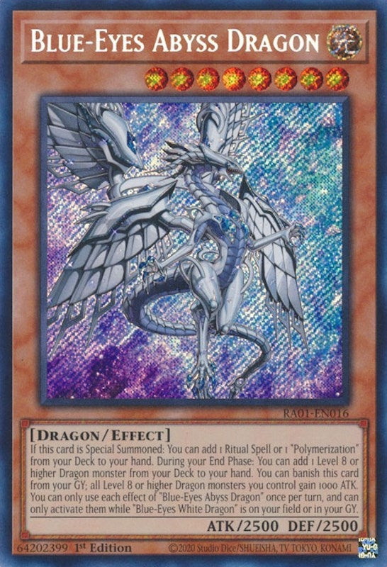 Blue-Eyes Abyss Dragon  (RA01-EN016)  Secret Rare