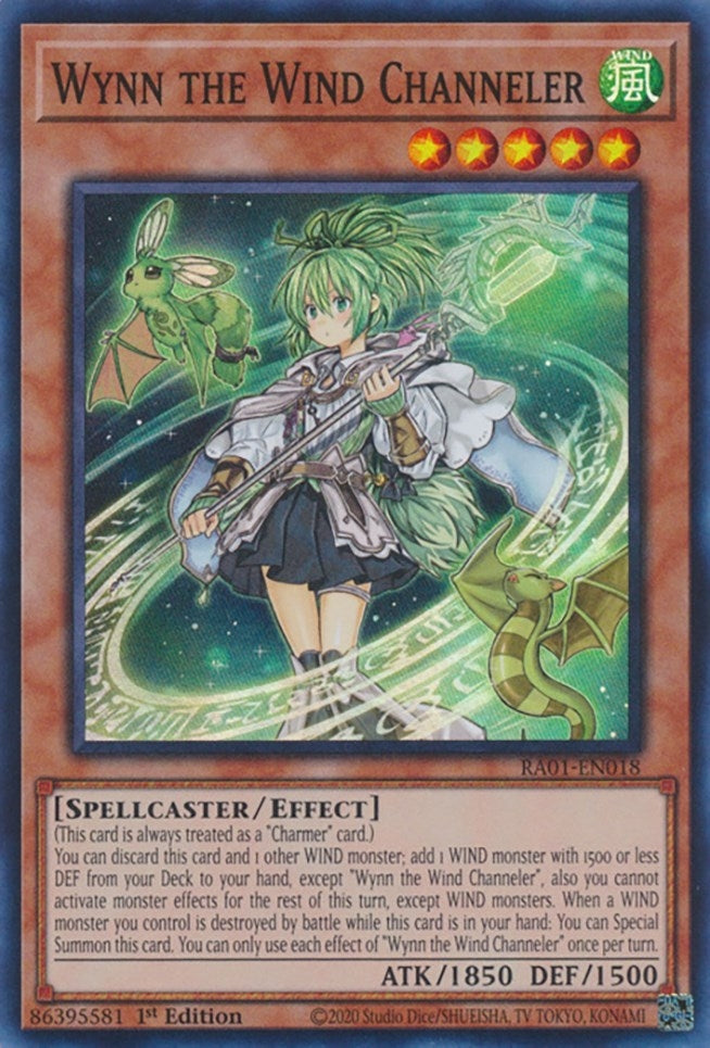 Wynn the Wind Channeler (RA01-EN018)  Super Rare