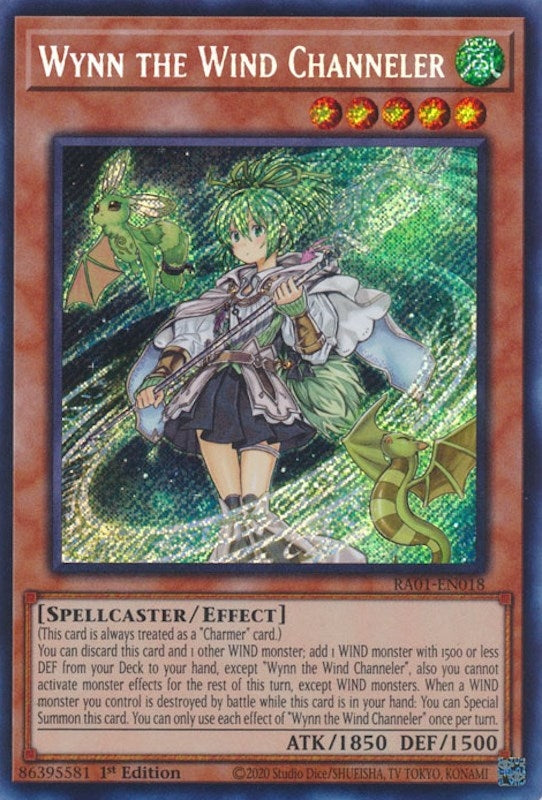 Wynn the Wind Channeler  (RA01-EN018)  Secret Rare