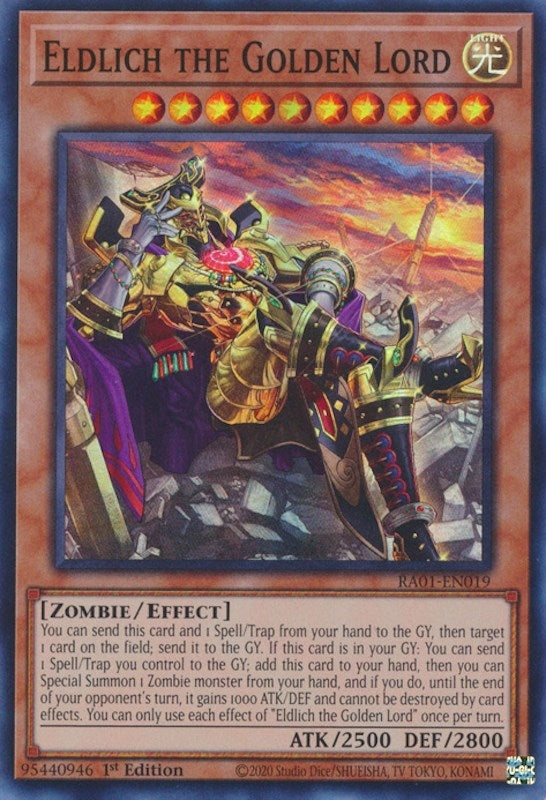 Eldlich the Golden Lord (Alternate Art) (RA01-EN019)  Super Rare