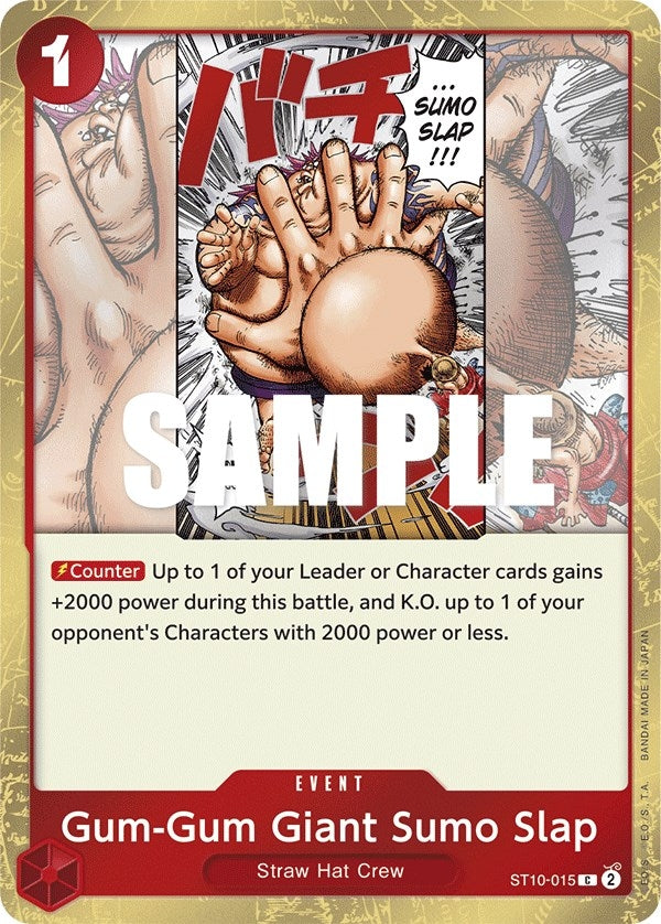 (ST10-015) Gum-Gum Giant Sumo Slap - Common
