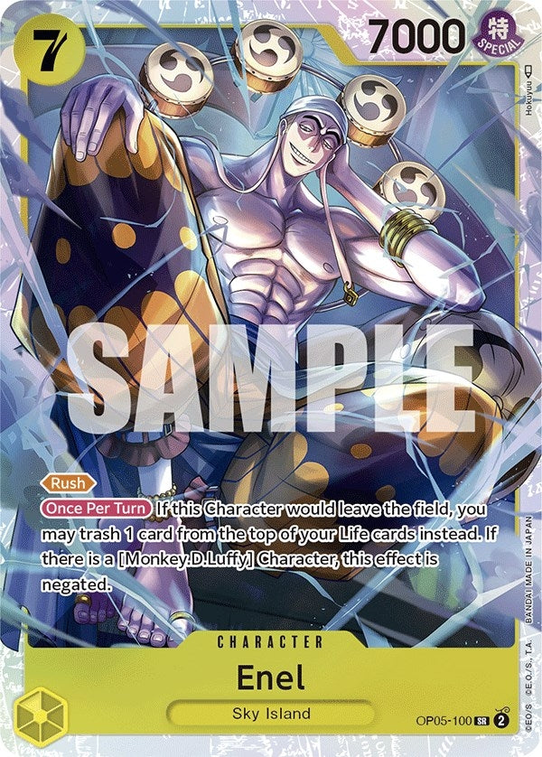 (OP05-100) Enel - Super Rare