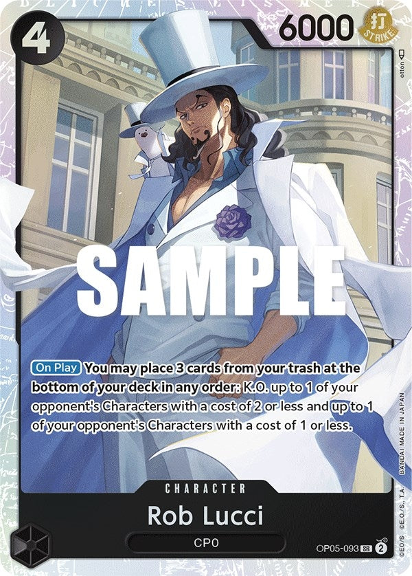 (OP05-093) Rob Lucci - Super Rare