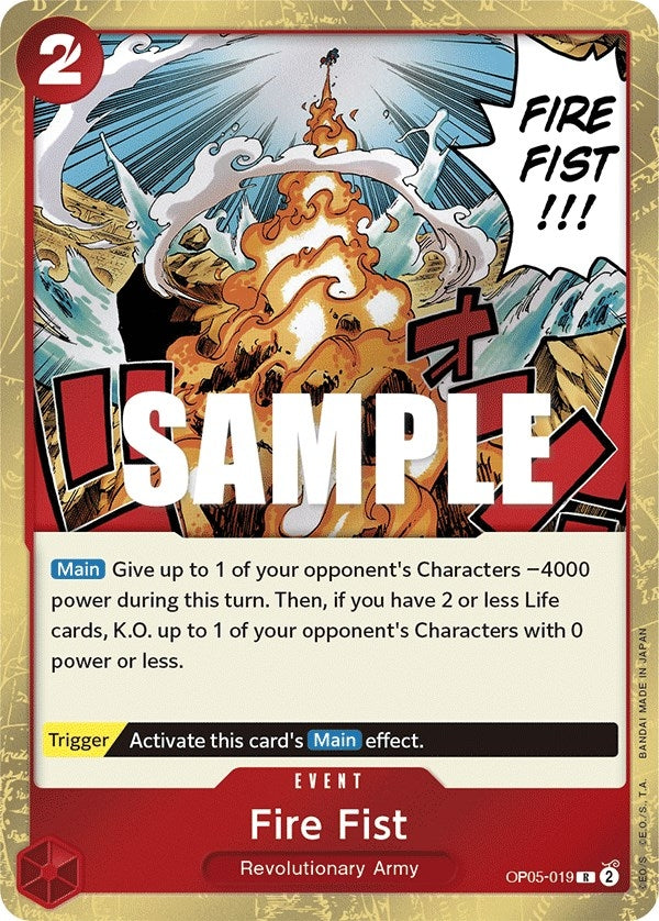 (OP05-019) Fire Fist - Rare