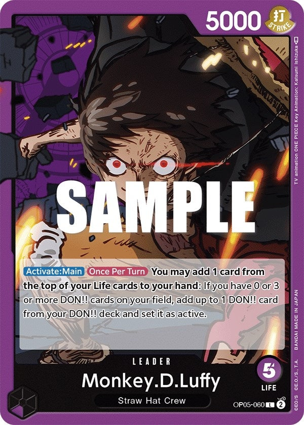 (OP05-060) Monkey.D.Luffy - Leader