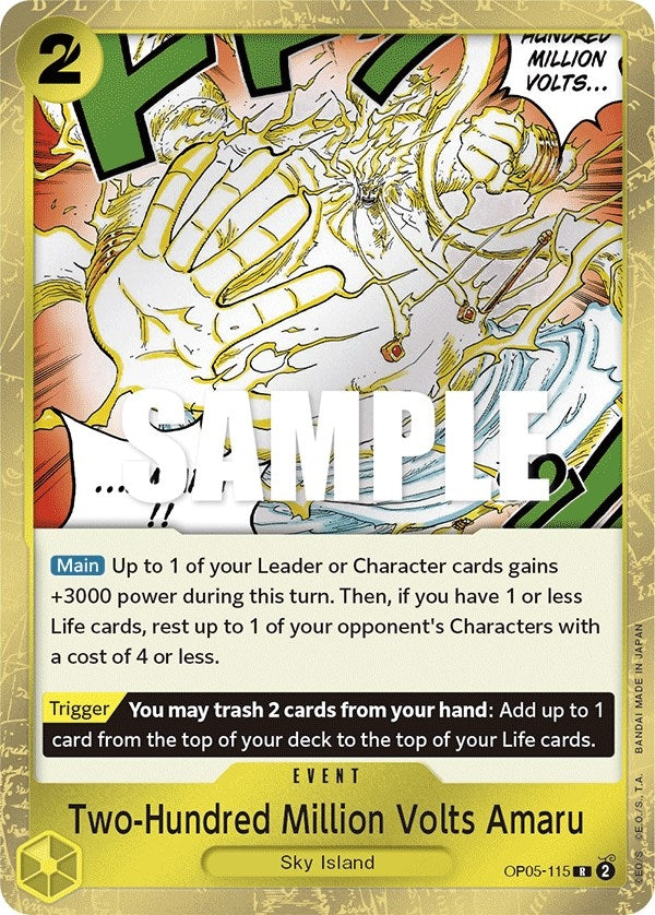 (OP05-115) Two-Hundred Million Volts Amaru - Rare