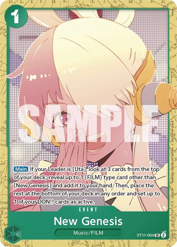 (ST11-004) New Genesis (Starter Deck 11: Uta Deck Battle) - Super Rare